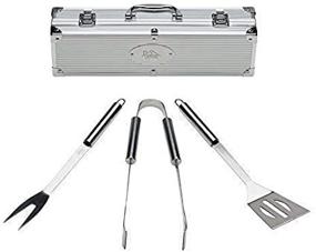 img 3 attached to 🔥 Ultimate Grill Tools Set: Home Solutions 3-Piece Stainless Steel BBQ Utensils with Aluminum Case - Premium Barbecue Accessories for the Perfect Grilling Experience - Ideal Gift for Men