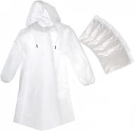 🌧️ cosowe clear rain ponchos with hood - disposable raincoats for adults and kids логотип