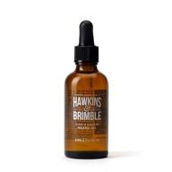 🧔 hawkins & brimble 1.69 fl oz beard oil - fast absorbing, enhances growth & strength, with popular signature fragrance logo