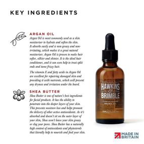 img 1 attached to 🧔 Hawkins & Brimble 1.69 fl oz Beard Oil - Fast Absorbing, Enhances Growth & Strength, with Popular Signature Fragrance