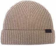 🎩 luxuriously warm: hickey freeman men's italian cashmere knit hat logo