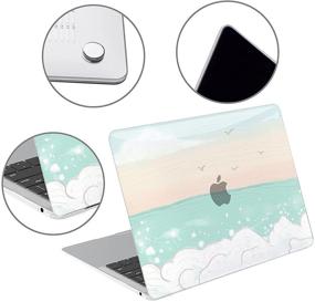 img 2 attached to G JGOO MacBook Air 13 inch Case 2021 2020 2019 2018 Release M1 A2337 A2179 A1932 with Retina & Touch ID, Coastal Pattern Hard Shell Cover + Keyboard Cover + Screen Protector