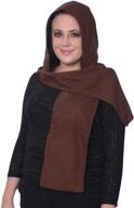 abc scarf unisex hoodie combo with women's scarves & wraps logo