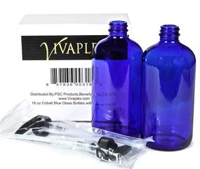 img 2 attached to 💙 Optimized Large Cobalt Lotion Bottles by Vivaplex