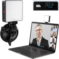 🎥 adjustable pixel video conference lighting kit with suction cup for zoom, computer, laptop, macbook, phone, live streaming, selfie, remote working, zoom calls logo