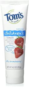 img 2 attached to 🍓 Tom's of Maine Fluoride Free Children's Toothpaste: Silly Strawberry Flavor - 4.2 Oz, Perfect for Kid's Oral Care