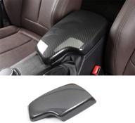 🚗 enhance your bmw 3 series f30 f31 interior with carbon fiber armrest box trim cover - auto accessories for bmw 3 series f30 f31 2013-2018 logo