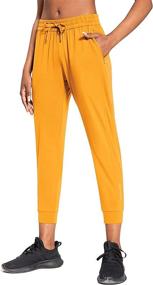 img 4 attached to 👖 Comfortable and Stylish BALEAF Women's Slim Fit Jogger Pants for Petite Figures with Zipper Pockets and Drawstring