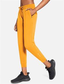 img 3 attached to 👖 Comfortable and Stylish BALEAF Women's Slim Fit Jogger Pants for Petite Figures with Zipper Pockets and Drawstring