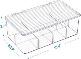 img 3 attached to 📦 Organize and Accessorize: Vtopmart 2 Pack Stackable Tea Bag Organizer for Kitchen Pantry Cabinets and Countertops