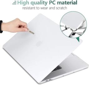 img 2 attached to Batianda MacBook Pro 13 A2159 A1989 A1706 Case, Soft Touch Hard Shell Plastic Cover with Silicone Keyboard Cover & Screen Protector for MacBook Pro 13 with Touch Bar, Clear