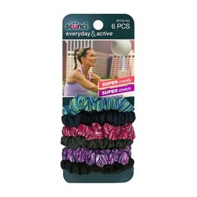 img 1 attached to Scunci Space Dye/Solid Ultra Mini Hair Twisters - Pack of 6