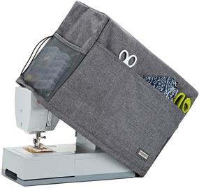 img 4 attached to 🧵 Protect and Organize Your Sewing Machine with HOMEST Sewing Machine Dust Cover: Grey (Patent Design)
