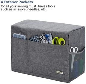 img 3 attached to 🧵 Protect and Organize Your Sewing Machine with HOMEST Sewing Machine Dust Cover: Grey (Patent Design)