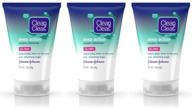 🧴 pack of 3 clean & clear deep action cream cleansers, oil-free, travel size 1 oz (28g) logo