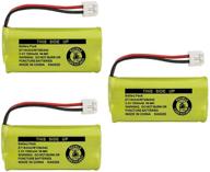 at&t bt8001 / bt8000 / bt8300 / bt184342 / bt284342 / 89-1335-00 / 89-1344-01 / batt-6010 / cph-515d replacement battery (3-pack, bulk packaging) logo