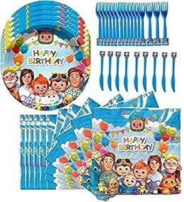 img 1 attached to Coco Melon Birthday Supplies Napkins、20 Decoration