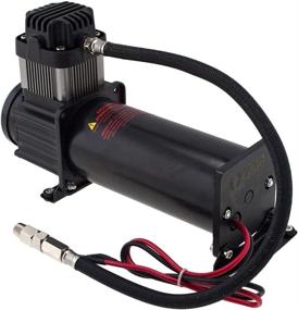 img 1 attached to 🔊 Vixen Horns Heavy Duty 200 PSI Onboard Air Compressor - Universal Truck/Car Train Horn/Suspension/Ride/Bag Kit/System Replacement. Suitable for All 12v Vehicles Including Semi Trucks, Pickup Trucks, and Jeeps - Black VXC8301B
