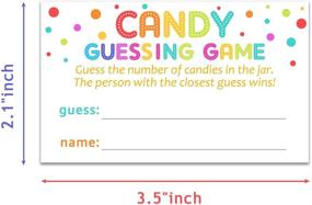 img 1 attached to 60 игровых карточек Candy Guessing Game