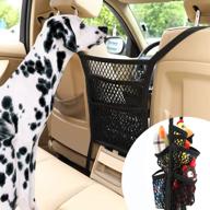 🐾 pawaboo dog car barrier: upgraded 5-layer net with carabiners & hooks, easy install pet mesh obstacle, back seat organizer & storage pouch bag for safe drive and disturbance-free travel in all cars logo