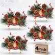 christmas wreath candle holders candles logo