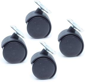 img 3 attached to Mecion Black Nylon Swivel Caster Material Handling Products