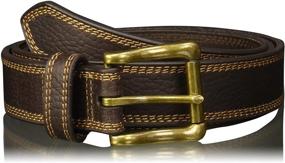img 3 attached to Triple Stitch Brown Men's Accessories by Nocona for Men