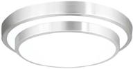 💡 afsemos 18w led flush mount ceiling light fixtures for kitchen, living room, bathroom, bedroom, laundry room lighting - modern ceiling lamps - 9-inch cool white bright - 1600lm logo