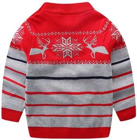 img 3 attached to 🎄 LittleSpring Christmas Sweater Pullover for Boys' Clothing - Little Sweaters