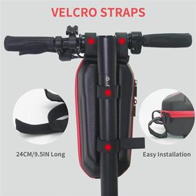 img 2 attached to 🛴 Waterproof Scooter Storage Bag 3L by UWITGO - Hard Shell Handlebar Bag for Electric Scooter, Front Hanging Bag for Adults - Enhanced Scooter Accessories