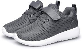 img 2 attached to Stylish PDBQ Kids Shoes: Boys, Girls Sneakers, Tennis, Running Lightweight Breathable Footwear