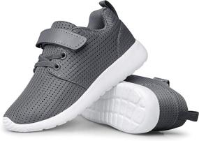 img 3 attached to Stylish PDBQ Kids Shoes: Boys, Girls Sneakers, Tennis, Running Lightweight Breathable Footwear