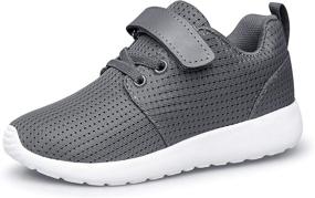 img 1 attached to Stylish PDBQ Kids Shoes: Boys, Girls Sneakers, Tennis, Running Lightweight Breathable Footwear