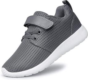 img 4 attached to Stylish PDBQ Kids Shoes: Boys, Girls Sneakers, Tennis, Running Lightweight Breathable Footwear