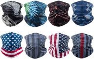 stylish american bandanas for outdoor women: headwear protection, accessories, scarves & wraps logo