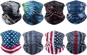 img 4 attached to Stylish American Bandanas for Outdoor Women: Headwear Protection, Accessories, Scarves & Wraps