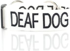 img 4 attached to DEAF DOG White Color Coded Semi-Choke Collar (L-XXL) - Prevent Accidents & Alert Others to Your Dog's Limited Hearing