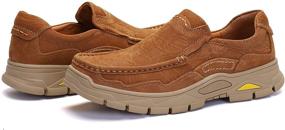 img 1 attached to 👞 Breathable Leather Men's Loafers by VENSHINE - Ideal Shoes for Walking