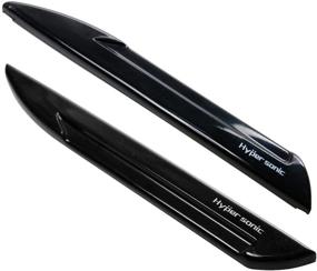 img 2 attached to Black Car Door Edge Guard Bumper Protector Molding Trim - Hypersonic 2Pcs Set