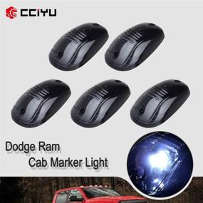 img 3 attached to 🚗 cciyu Smoke Roof Running Light Clearance Lamp Covers with Base Housing + White T10 5-SMD 5050 LED 6000K Interior Light Bulbs W5W 2825 158 192 168 - Compatible with Dodge Ram 1500 2500 (2012-2016)