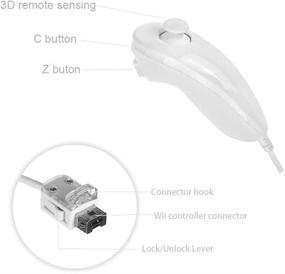 img 3 attached to 🎮 ZOTAIN 2-Pack Nintendo Wii Nunchuk Controllers - White (Compatible with Wii & Wii U)