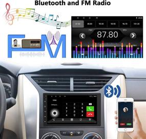 img 1 attached to 🚗 Rimoody Double Din Car Stereo with Bluetooth and Backup Camera - 7 Inch HD Touch Screen WiFi GPS FM Radio Receiver DVR Android/iOS Mirror Link