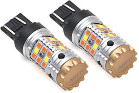 img 4 attached to LASFIT 7443CK 7444CK: Switchback Yellow/White LED Turn Signal Upgrade - Error Free Bulb for CK Socket, Anti Blinker Hyper Flash (2pcs)