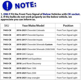 img 3 attached to LASFIT 7443CK 7444CK: Switchback Yellow/White LED Turn Signal Upgrade - Error Free Bulb for CK Socket, Anti Blinker Hyper Flash (2pcs)