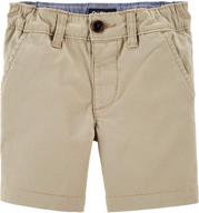 🩳 oshkosh b'gosh boys' stretch flat front kids short logo