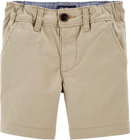 img 2 attached to 🩳 OshKosh B'Gosh Boys' Stretch Flat Front Kids Short