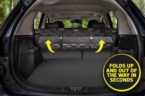 img 2 attached to 🐶 Meadowlark SUV Dog Cargo Liner - Car Trunk Cover Pet Seat Cover Large Premium Non-Slip, Extra Padded Anti-Shock Dog Cover, Waterproof Mat - Universal, Pet Hair & Bumper Protector for Dogs...