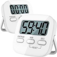 🕒 enhance your cooking experience with rmjv digital magnetic countdown timer – loud alarm, large led readout, and white back stand for countertop logo