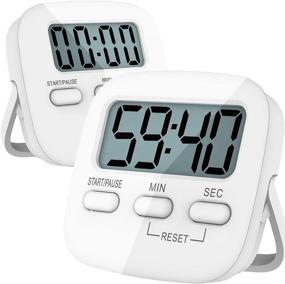 img 1 attached to 🕒 Enhance Your Cooking Experience with RMJV Digital Magnetic Countdown Timer – Loud Alarm, Large LED Readout, and White Back Stand for Countertop