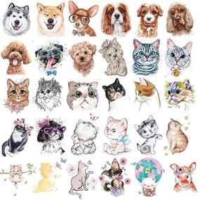 img 4 attached to Ooopsiun Animals Temporary Tattoos Waterproof